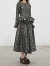 Mutedance 25 Autumn/Winter Round Neck Top Skirt Plant Dye Highly Handmade MD-MD25FW70-dark green (MD25FW65)